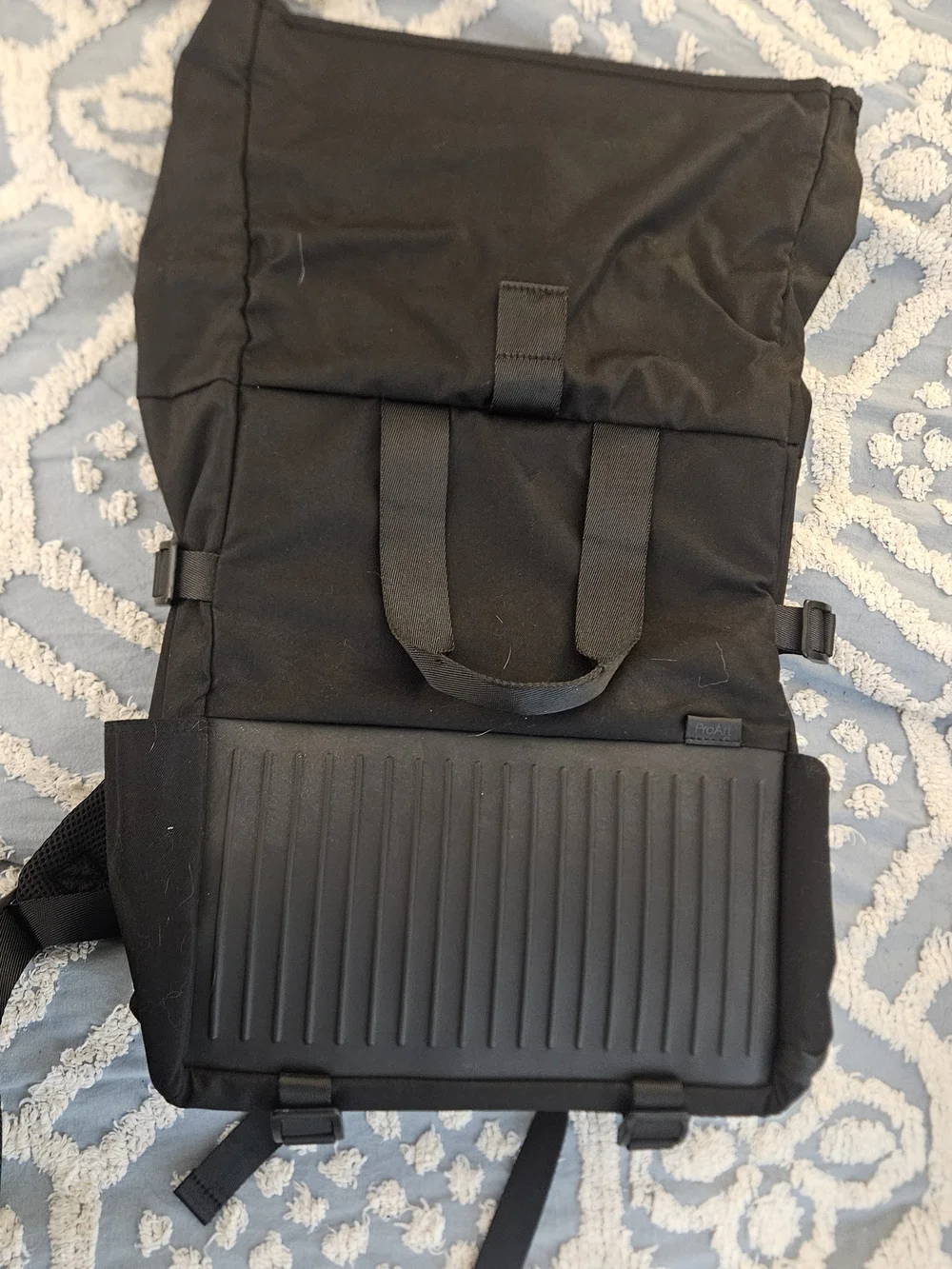 Black Roll-Top Computer Backpack - Durable Asus ProArt NWOT